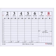 Irodai naptártömb, FORTUNA, 23 TA