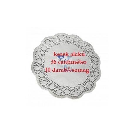 Tortacsipke, IMP, kerek, 36 cm, 10 darab