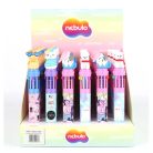 Golyóstoll, NEBULÓ, 10 színű, Kedves cicák - DTG-10COL-005