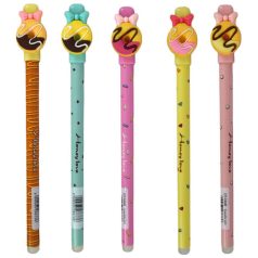   Zselés toll, NEBULÓ, radírozható, kupakos, Fánkok - DT-FANK