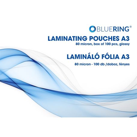 Lamináló fólia, BLUERING, A/3, 80 micron, 100 darabos