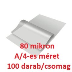   Lamináló fólia, TREND, 30700001, A/4, 80 mic., 210×297 mm, (216×303 mm), 100 db/dob