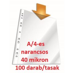   Lefűzhető genotherm, BLURING, narancsos, A/4, 40 mikron, 100 db/csg