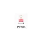 Binder csipesz, DELI, 8555, színes, 19 mm, 40 db-os