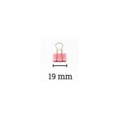 Binder csipesz, DELI, 8555, színes, 19 mm, 40 db-os