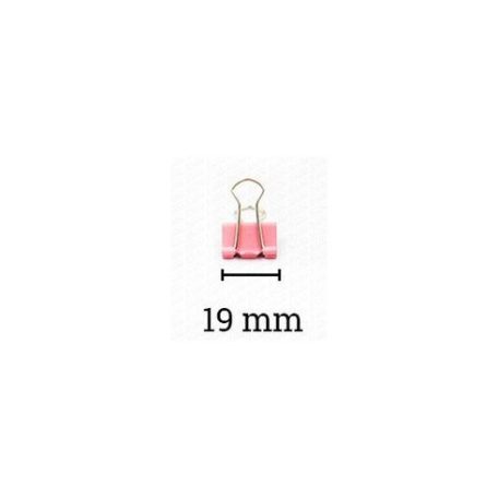 Binder csipesz, DELI, 8555, színes, 19 mm, 40 db-os