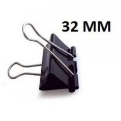 Binder iratcsipesz, PETIT PLUS, 32 mm, fekete