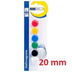 Táblamágnes, PETIT PLUS, 20 mm, 6 db-os