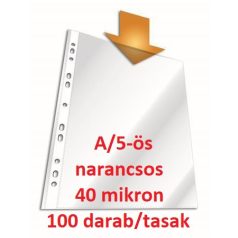   Lefűzhető genotherm, PETIT PLUS, 2310079, narancsos, A/5, 40 mikron, 100 db/csg
