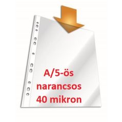   Lefűzhető genotherm, PETIT PLUS, 2310079, narancsos, A/5, 40 mikron