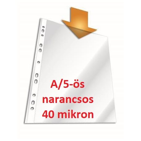 Lefűzhető genotherm, PETIT PLUS, 2310079, narancsos, A/5, 40 mikron