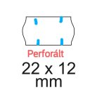 Árazószalag, JET, osztott, perforált, 22×12 mm