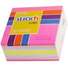 Öntapadó jegyzettömb, STICK'N, 51×51 mm, 250 lapos