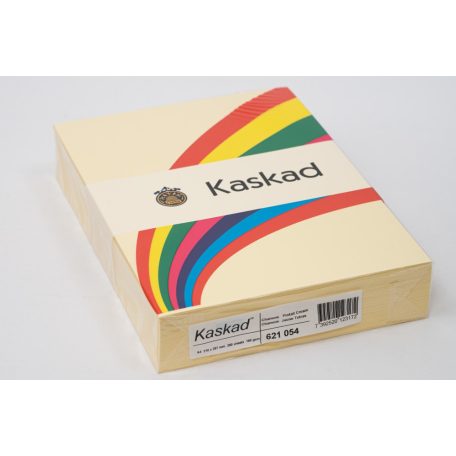 Színes karton, KASKAD, A/4, 160 g., 250 lap/csomag, pasztell színek