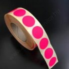 Etikett címke, JET, öntapadós körcímke, FLUO, 20 mm átmérő