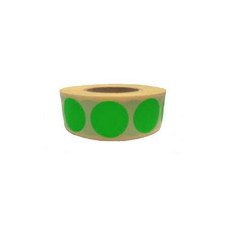 Etikett címke, JET, öntapadós körcímke, FLUO, 20 mm átmérő