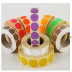   Etikett címke, JET, öntapadós körcímke, FLUO, 38 mm átmérő