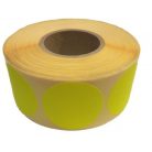 Etikett címke, JET, öntapadós körcímke, FLUO, 38 mm átmérő