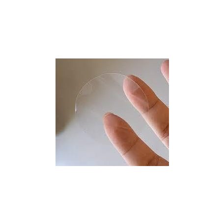 Etikett címke, JET, öntapadós körcímke, PP Clear, átlátszó, 20 mm átmérő