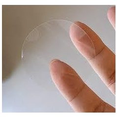   Etikett címke, JET, öntapadós körcímke, PP Clear, átlátszó, 40 mm átmérő