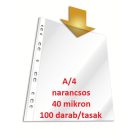 Lefűzhető genotherm, PPB, narancsos, A/4, 40 mikron, 100 db/csg