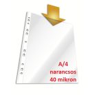 Lefűzhető genotherm, PPB, narancsos, A/4, 40 mikron