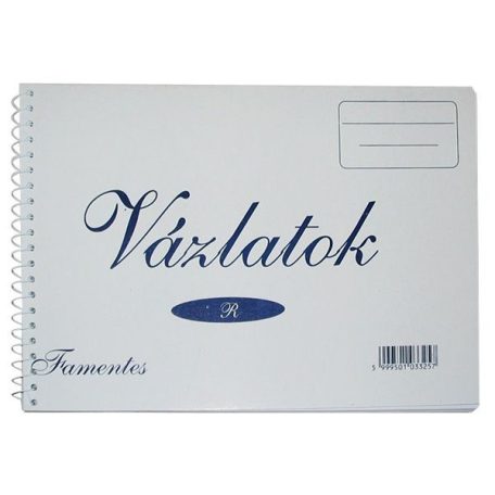 Vázlatok famentes, CIV, spirál vázlatfüzet, B/4