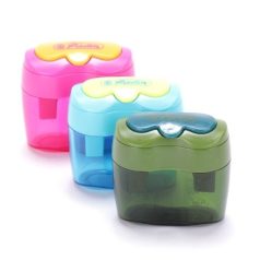 Hegyező, HERLITZ, tartályos, 2 lyukú, Design lose