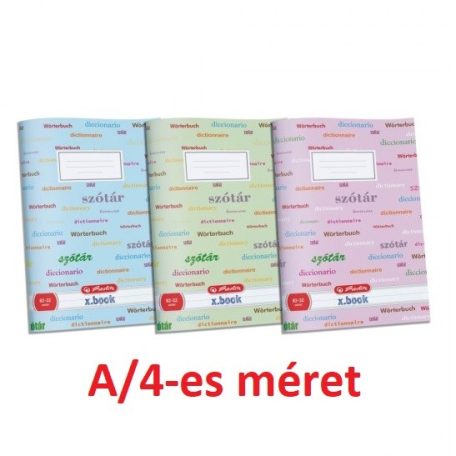 Iskolai füzet, HERLITZ, A/4, 32 lapos, szótár