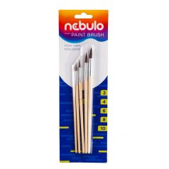 Ecsetkészlet, NEBULÓ, natúr, 5 darabos