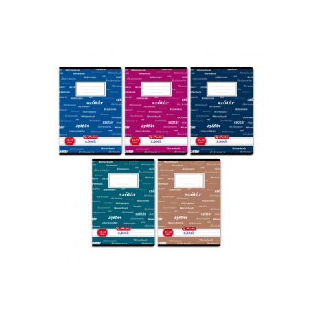 Iskolai füzet, HERLITZ, A/5, 32 lapos, szótár