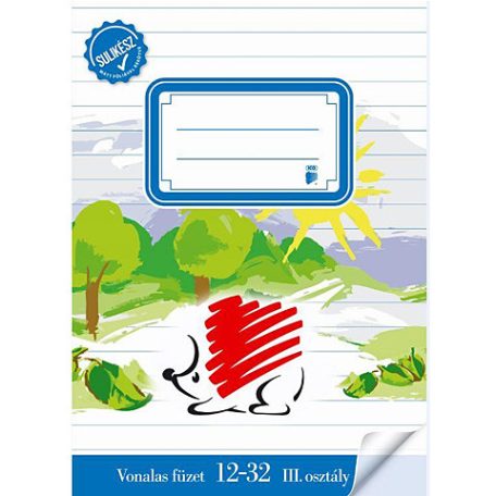 Iskolai füzet, ICO, Sünis, A/5, 32 lapos