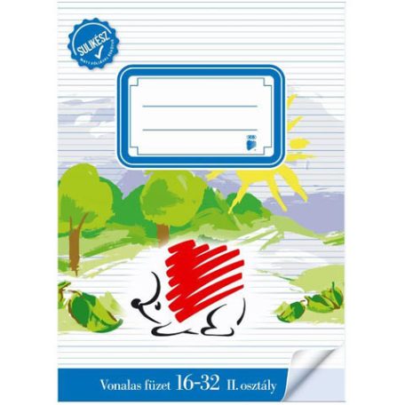Iskolai füzet, ICO, Sünis, A/5, 32 lapos
