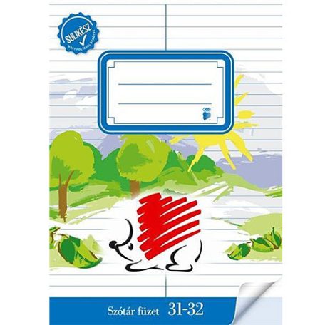 Iskolai füzet, ICO, Sünis, "Sulikész", A/5, 32 lapos