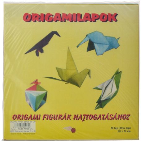 Origamilapok, CIV, 20×20 cm