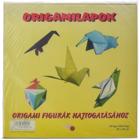 Origamilapok, CIV, 20×20 cm