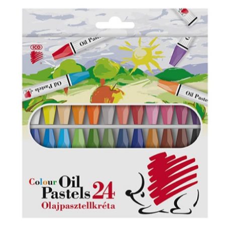 Olajpasztell krétakészlet, ICO, Sünis, 24 színű