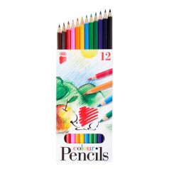 Színes ceruzakészlet, ICO, Sünis, 12 színű