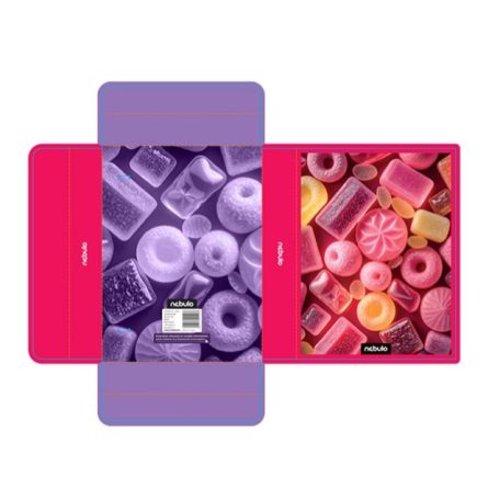 Füzetbox, NEBULÓ, hullámkarton, A/5, 4 cm gerinccel, 6 mintában