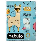 Karton írószertartó, NEBULÓ, négyszögletes, mintás, 6 mintában