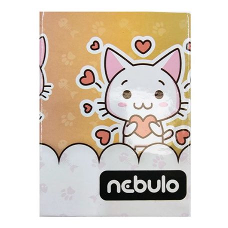 Karton írószertartó, NEBULÓ, négyszögletes, mintás, 6 mintában