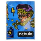 Karton írószertartó, NEBULÓ, négyszögletes, mintás, 6 mintában