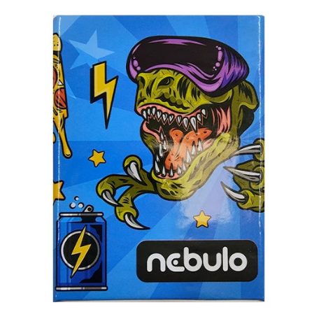 Karton írószertartó, NEBULÓ, négyszögletes, mintás, 6 mintában