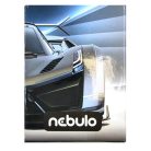 Karton írószertartó, NEBULÓ, négyszögletes, mintás, 6 mintában