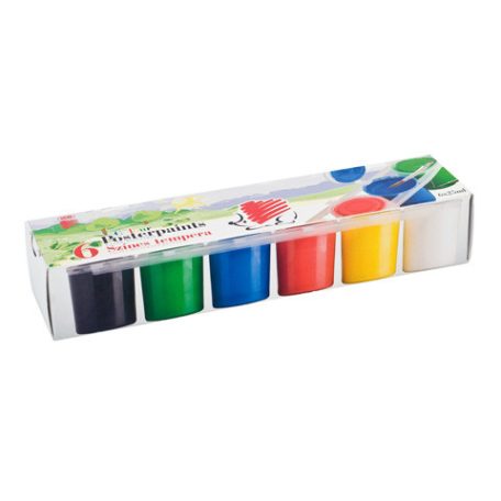 Temperafesték készlet, ICO, Sünis, tégelyes, 25 ml., 12 színű