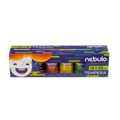 Temperafesték készlet, NEBULÓ, tégelyes, 6 színű