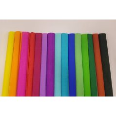 Krepp papír, PET, alap színek, 200×50 cm