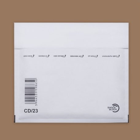  Tasak, NON, CD/23, légpárnás boríték, fehér