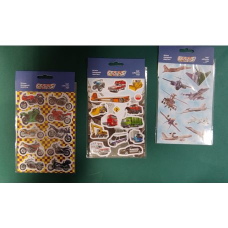 Matrica, STICKERS, papír, A/5, többféle