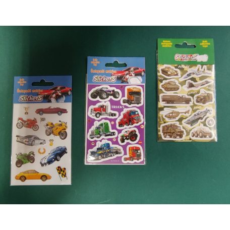 Matrica, STICKERS, papír, A/6, többféle